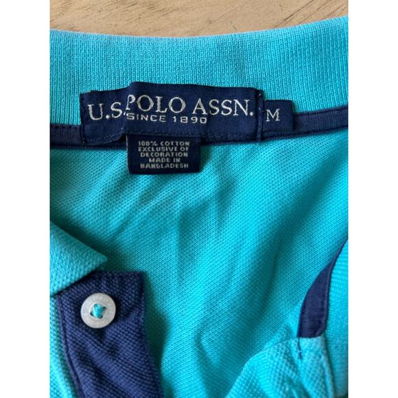 y2k Polo Rugby Shirt Big Pony Logo #3 Us Assn. Mint Preppy Nautical Med - Picture 4 of 9